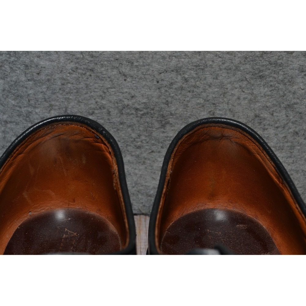 Allen Edmonds Boulevard Shoes Mens 12 D Black Leather Cap Toe Derby Dress 7482 - Picture 5 of 16